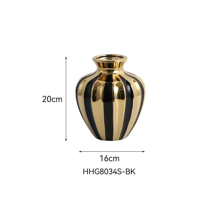 Luxury Ceramic Jar Vase – European Style Home Décor