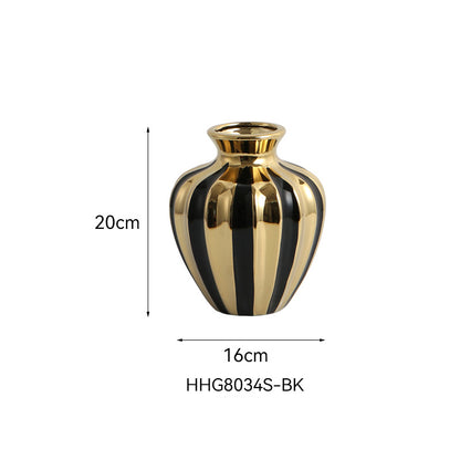 Luxury Ceramic Jar Vase – European Style Home Décor