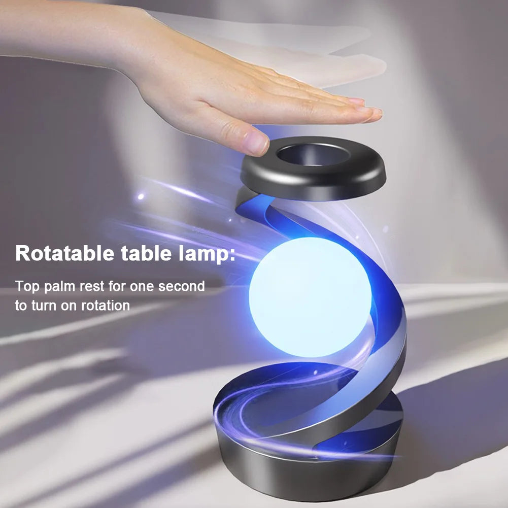Floating RGB Moon Lamp with Wireless Charger