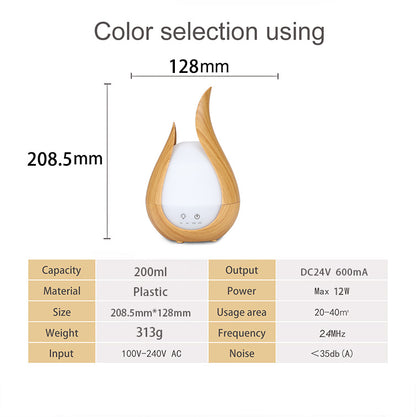 Wood Grain Aroma Diffuser & Humidifier Vase