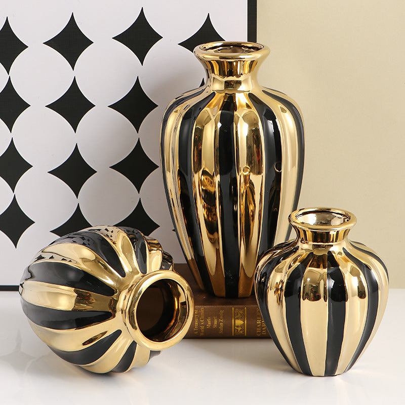 Luxury Ceramic Jar Vase – European Style Home Décor