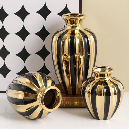 Luxury Ceramic Jar Vase – European Style Home Décor