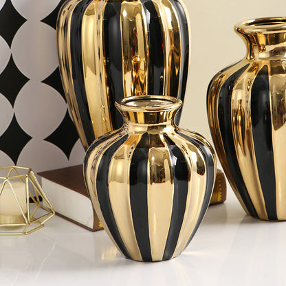 Luxury Ceramic Jar Vase – European Style Home Décor