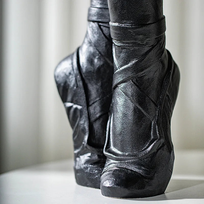 Ballet Dancer Ceramic Sculpture Vase