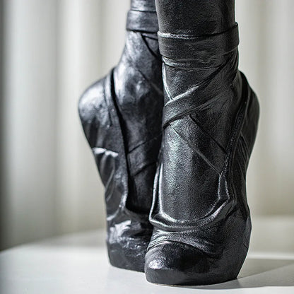 Ballet Dancer Ceramic Sculpture Vase