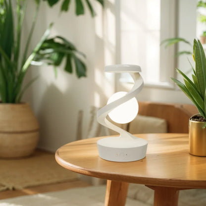 Floating RGB Moon Lamp with Wireless Charger