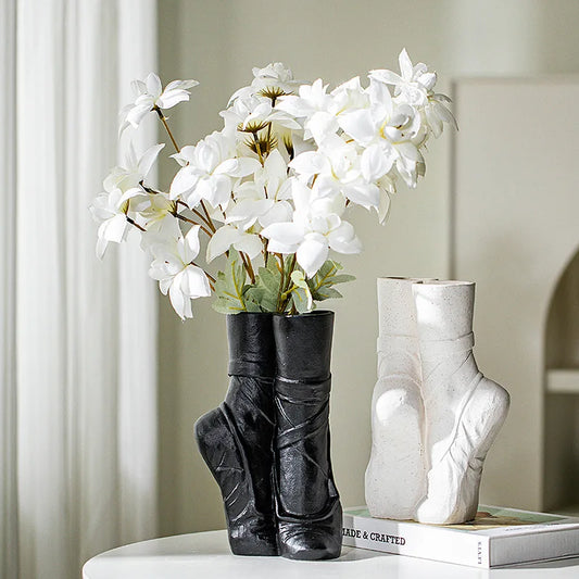Ballet Dancer Ceramic Sculpture Vase