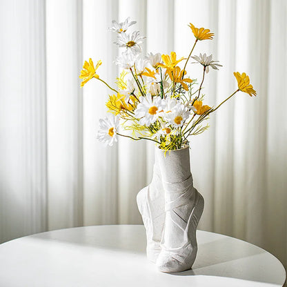 Ballet Dancer Ceramic Sculpture Vase