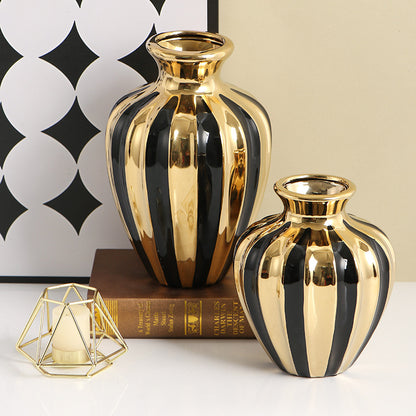 Luxury Ceramic Jar Vase – European Style Home Décor