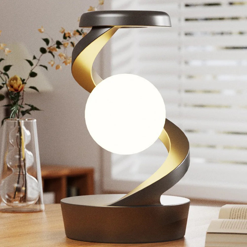 Floating RGB Moon Lamp with Wireless Charger