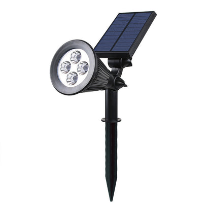 Solar Landscape Spotlight – 4 LED Plug-In | RGB Garden Light