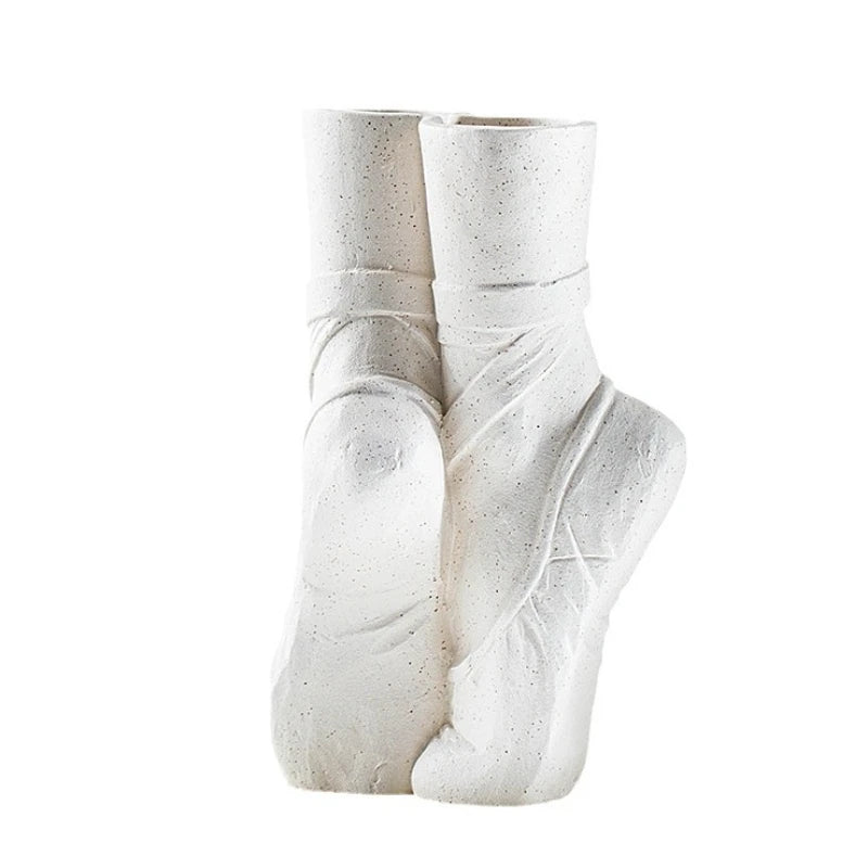 Ballet Dancer Ceramic Sculpture Vase