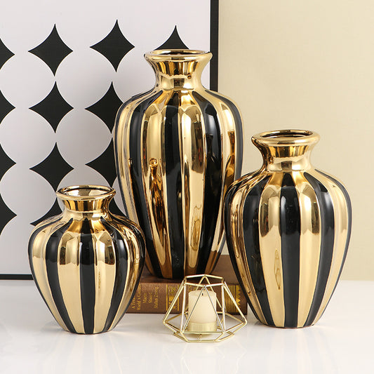 Luxury Ceramic Jar Vase – European Style Home Décor
