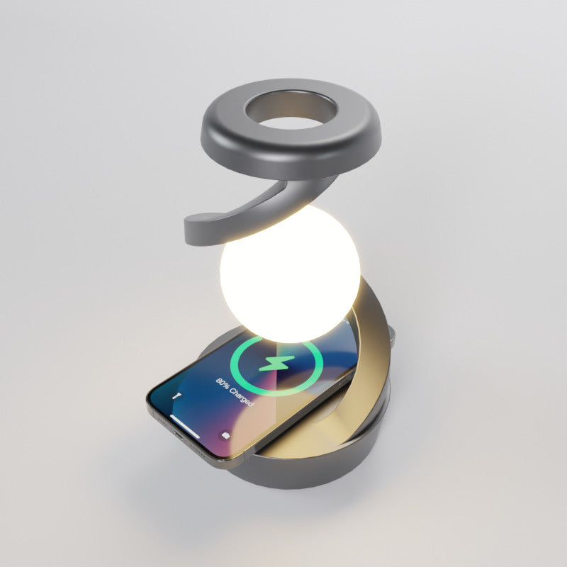 Floating RGB Moon Lamp with Wireless Charger