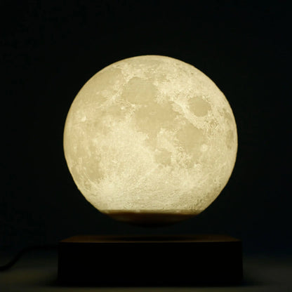 Magnetic Levitating Moon Lamp – 3D Printed | Floating LED Night Light