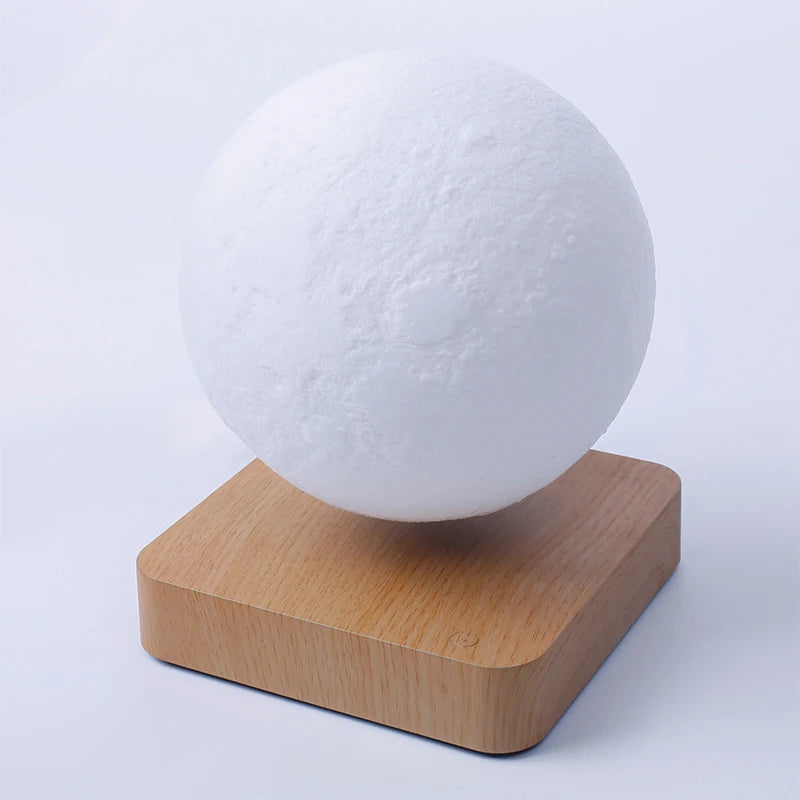 Magnetic Levitating Moon Lamp – 3D Printed | Floating LED Night Light